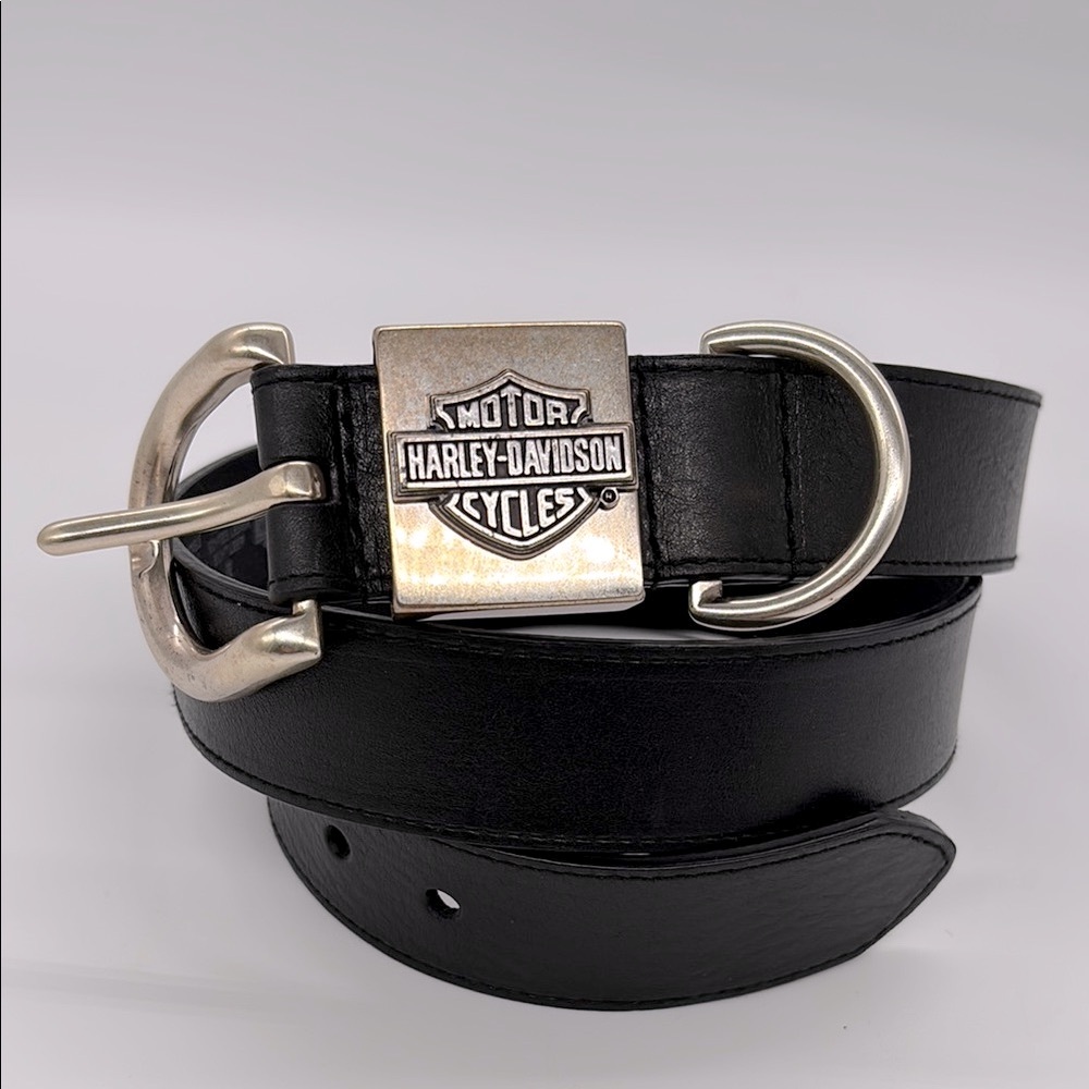 Harley-Davidson Black Leather Men’s Belt Size 40